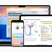 Apple Intelligence displayed on a desktop.