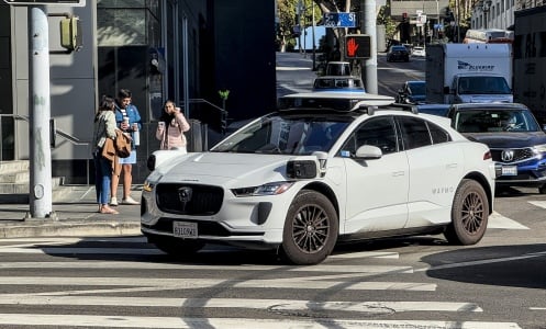 A Waymo robotaxi in Los Angeles.